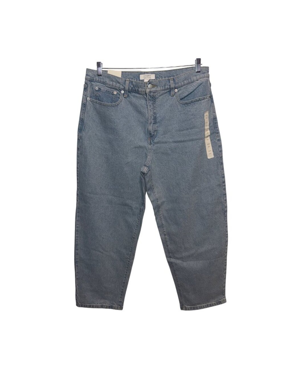 NWT Banana Republic Barrel High-Rise Ankle Jeans Size 33/16 Light Wash Denim
